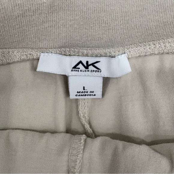 Anne Klein Elastic Waistband Athletic Short Skort Size Lg Ivory Pull On Soft - Picture 5 of 7